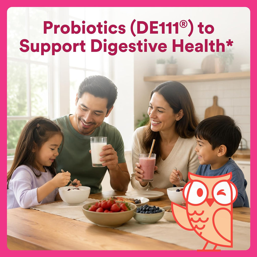 Kids Probiotic & Prebiotic Gummies for Digestive Health, Grape, 30 Count (30 Day Supply)