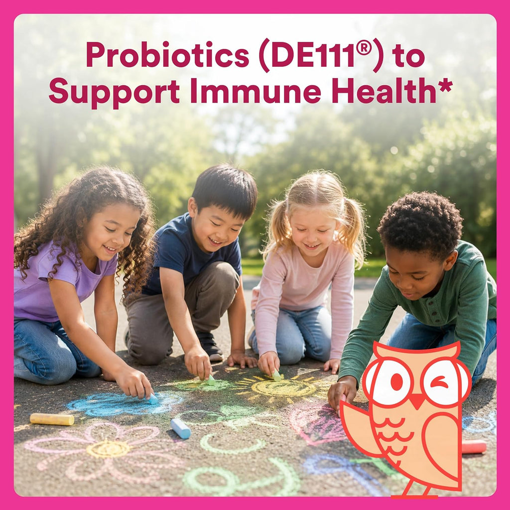 Kids Probiotic & Prebiotic Gummies for Digestive Health, Grape, 30 Count (30 Day Supply)
