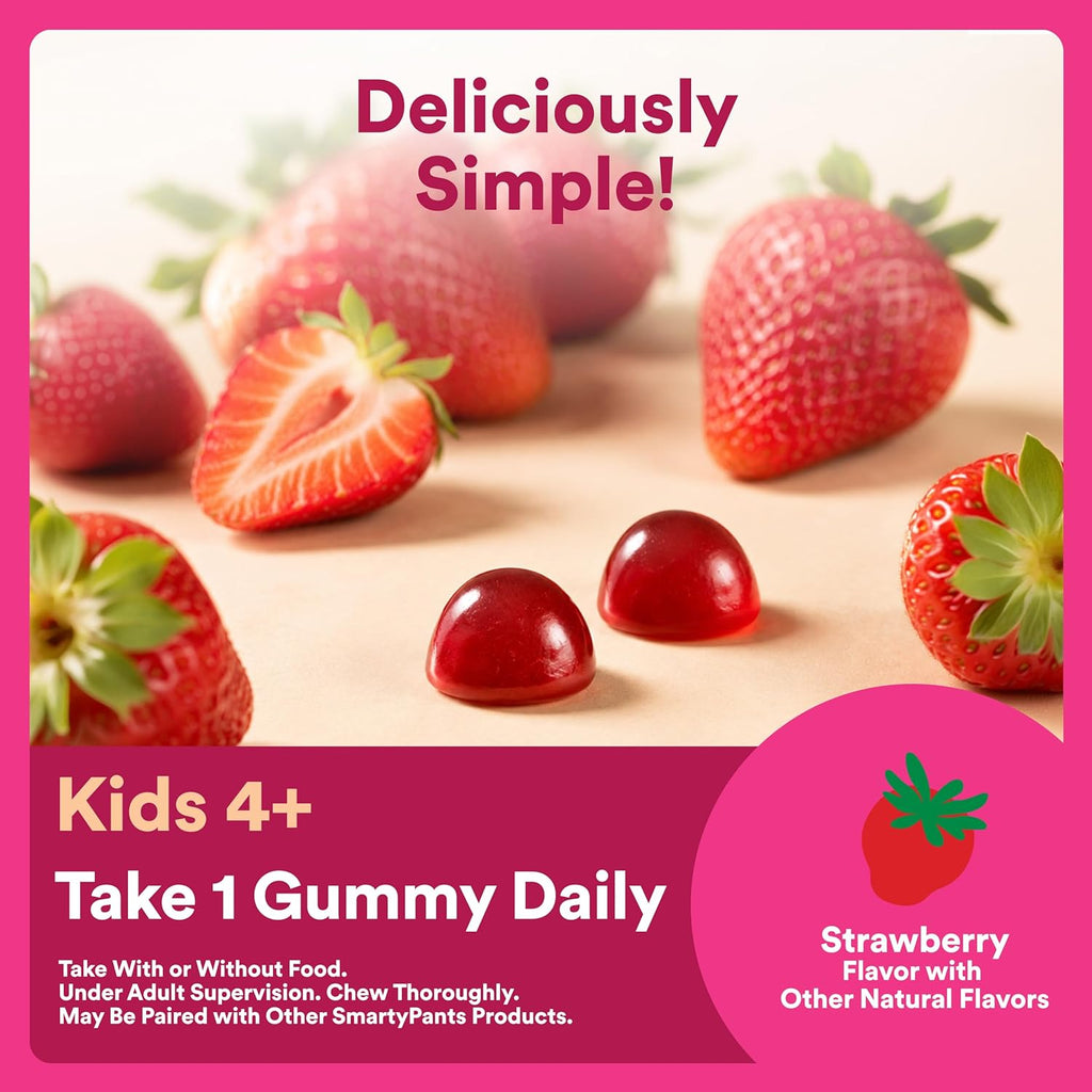 Kids Probiotic & Prebiotic Gummies for Digestive Health, Grape, 30 Count (30 Day Supply)