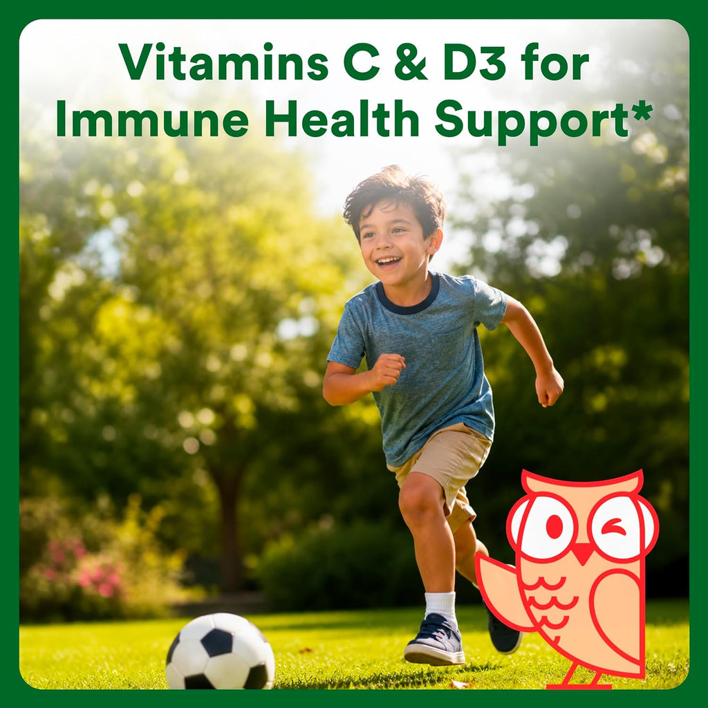 Kids Multivitamin & Fiber Gummies: Prebiotic Fiber to Support Kids Digestion with Vitamin D3, C, Vitamin B12, B6, A, Zinc, Biotin, Folate, Three Fruit Flavors, 90 Count (30 Day Supply)