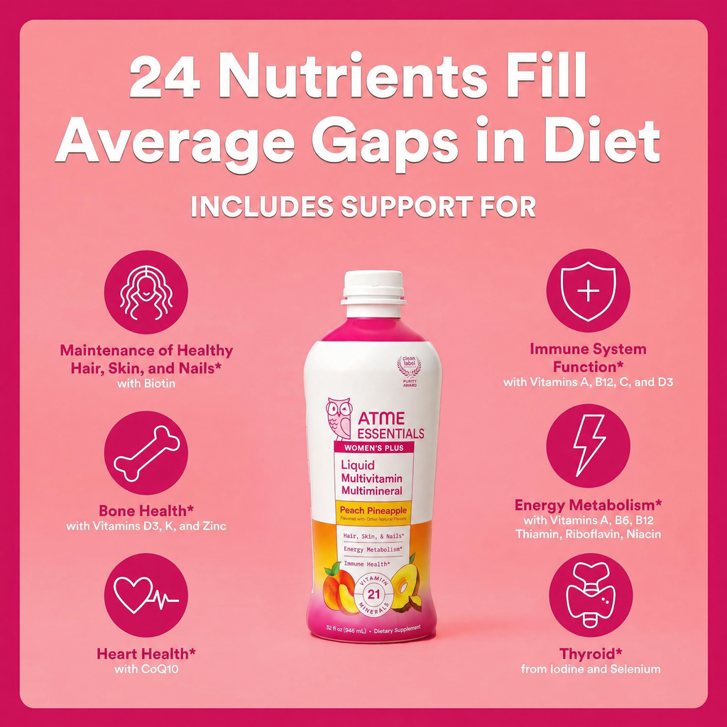 Zero Sugar Liquid Multivitamin Multimineral for Kids, Peach Pineapple Flavor, 32 Oz (31 Servings)