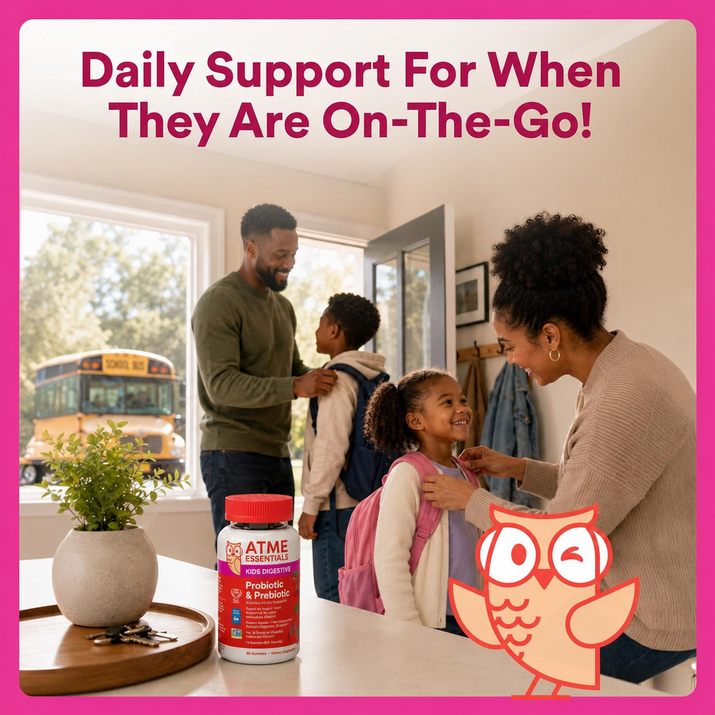 Kids Probiotic & Prebiotic Gummies for Digestive Health, Grape, 30 Count (30 Day Supply)